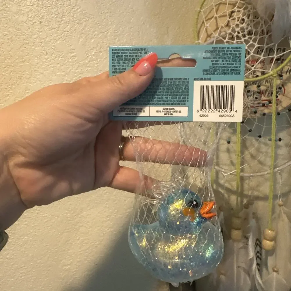 Orb Sugar Swaps Glitter Duck Viral Squishy Blue Glitter Duck